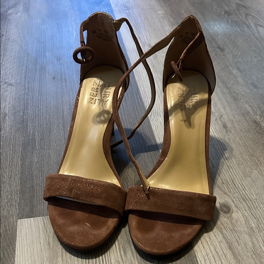 Naturalizer Brown Suede Heels